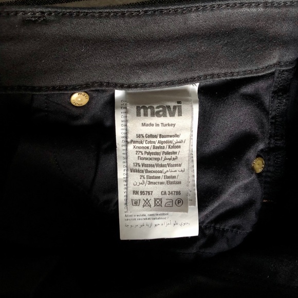 MAVI Alissa High-Rise Super Skinny Jeans in Black - Picture 6 of 8